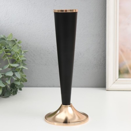 Summary Metal for 1 candle "Evian" d = 1.5 cm black with gold 9x22 cm-1