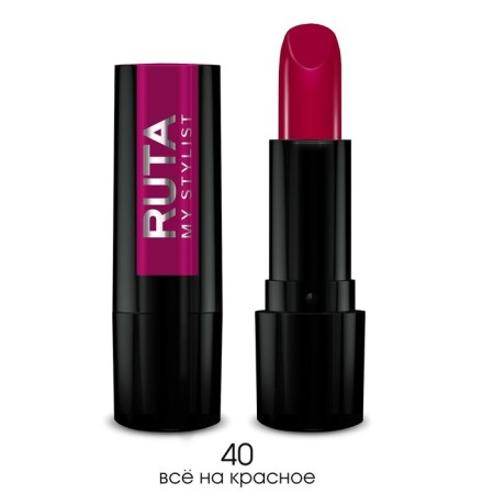 Lipstick Ruta Glamor Lipstick, tone 40, all on red