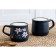 Ceramic "Flowers" mug, 380 ml, blue color
