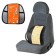 Kitting on the seat orthopedic Airline ASC-BS-17, lumbar emphasis, with wooden inserts