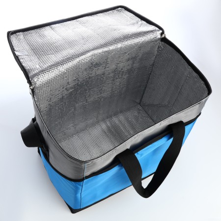 Bag-Termo two-flowers 36l, 42*25*35, mentally, 3 n/pocket, reg belt, gray/blue-2