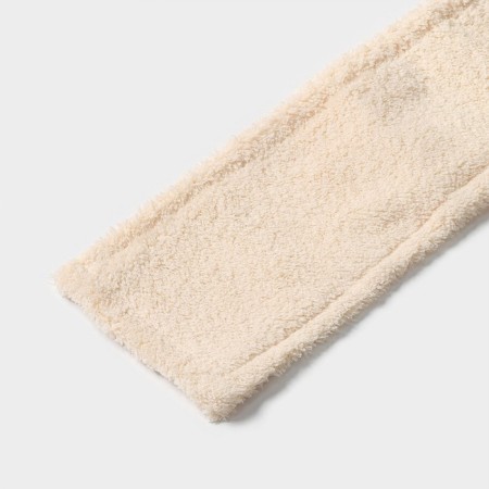 Nozzle for a flat mop of the share "pastel", 42 × 12 cm, microfiber, 60 grams, beige color-2