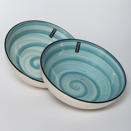 Set of bowls Elrington “Aerial Graduation. Mint breeze ", 23 cm, 1.7 l, 6 pcs-1