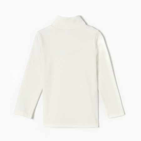 Turtleneck for girls, milk color, height 98-3