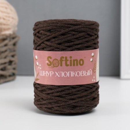 Knitting cord without core 70% cotton, 30% polyester width 3mm 100m/160 ± 10g (106) mix-1
