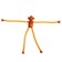 Developing toy "Monkey" with suction cups, Mix color