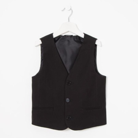 School vest for a boy, black, height 146 (36/m)-4