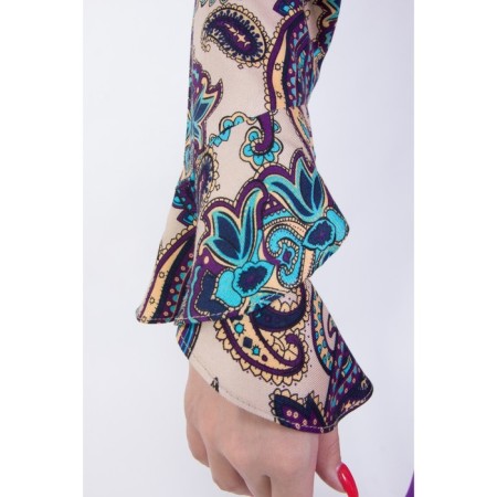 Female blouse, size 42, purple color-3