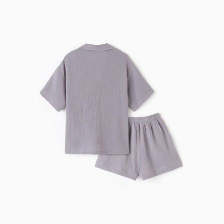 Пижама женская (рубашка, шорты) KAFTAN Basic р. 48-50, серый-10