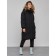 Coat insulated winter female, size 50, black color