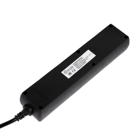 Network filter 5Bites SP4B-230 4S, 4 sockets, 3 m, 10 A, 3x0.75 mm2, with salary, with off., Black-3