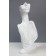 Bust for jewelry 18 × 8 × 32, hole in the ear, white color