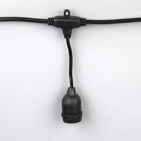 Girlyand "Retro BelT-Life" 10 m, IP54, UMS, dark thread, step 100 cm, E27 (without lamps), 220 V-2