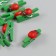 Decor for creativity wood "clothespin with God's cow" Green set 12 pcs 0.9x2.5 cm