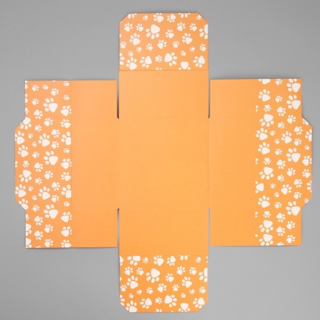 Gift folding box, packaging, Funny Corgi, 15 x 15 x 8 cm-6