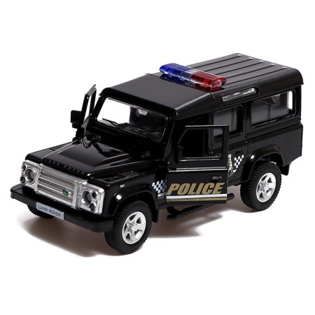 Metal machine Land Rover Defender, 1:32, Inertia, Police-3