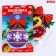 New Year's set for creativity. Embroidery with yarn "New Year! Christmas ball "on cardboard