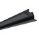 Aluminum profile Apeyron, 28.5x10.4 mm, built -in, 1 m, black Russuars, accessories