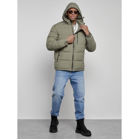 Sports male winter, size 56, khaki color-5
