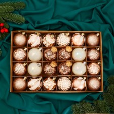 Set of balls plastic D-6 cm, 24 pcs 