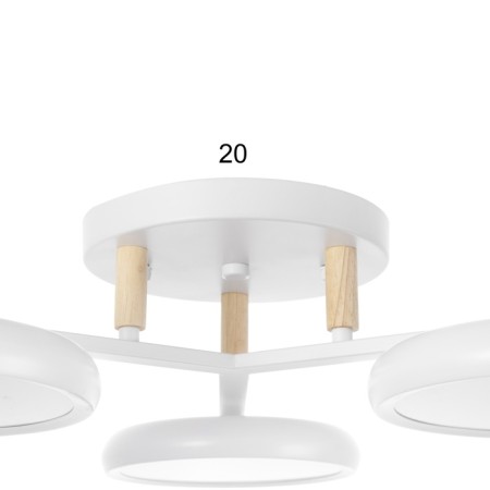 Listure "Alice" 3XLED 72W 3000-6000K White 52x52x13 cm-8