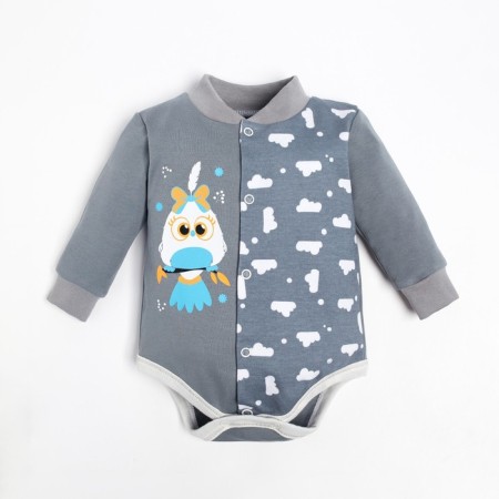 Body baby, gray/owl color, height 62 cm