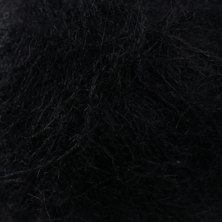 Yarn "KID Royal 50" 62% moher, 38% polyamide 500m/50g (60 black)-2
