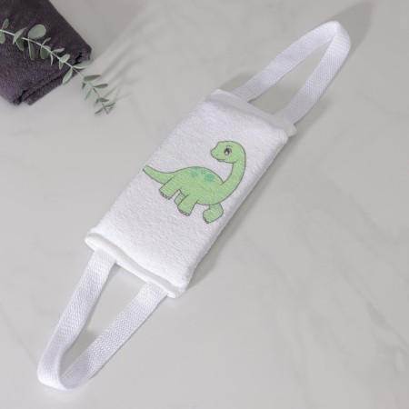 Body washcloth cotton share "Dino", 10.5 × 25 cm-1