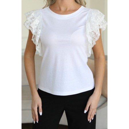 Female jumper, size 52, white color-1