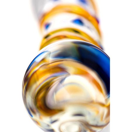 Unrealistic phallimitator Sexus Glass, glass, transparent, 17.5 cm-6