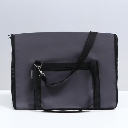 Bag - Animal carrying, size m, 43 x 27 x 30 cm, gray-1