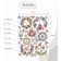 New Year sticker interior color "New Year's wreaths" 30x40 cm