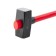 Sledgehammer Matrix 10964, 9 kg, steel, fiberglass rubberized handle, square boiler