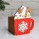 Kashpo wooden, 12 × 9 × 15 cm "New Year's. Hot mug", gift packaging