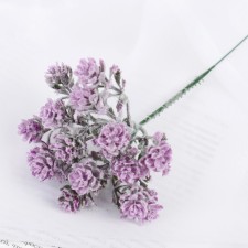 Букет "Круглолист" с напылением, 17 см, микс