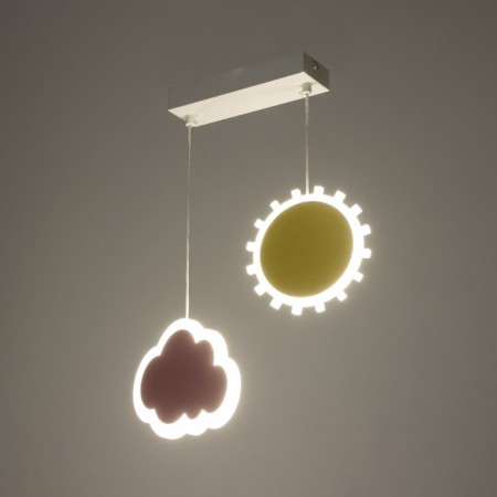 Suspension lamp "Dawn" LED 36W color 30x5x60cm-3