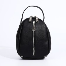Bag Cross-Bodi Medvedkovo with a zipper, black color