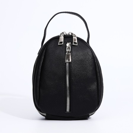 Bag Cross-Bodi Medvedkovo with a zipper, black color