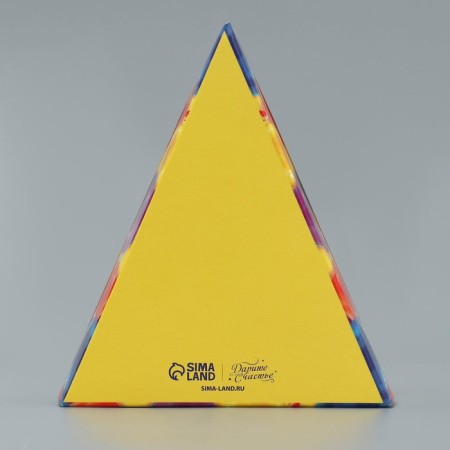 Cake for a cake with a fork, confectionery packaging "Balls", 14 x 9 x 12 cm-3