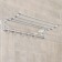 Fighting shelf with moving hooks Accoona A141, 57 × 30 cm, color chromium