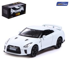 Metal machine Nissan GT-R (R35), 1:32, doors, inertia, white color open