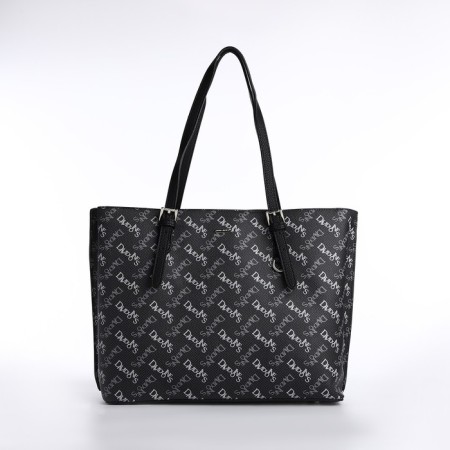 Women's bag on the zipper David Jones, black color