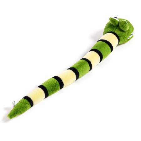 Soft toy "Snake", striped, 59 cm, green color-6