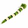 Soft toy "Snake", striped, 59 cm, green color