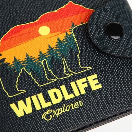 Wallet on the button, the color is black-3