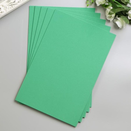 Foamiran "Emerald" 2 mm (set of 5 sheets) A4 format format-4