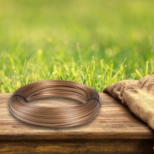 Artificial rattan 6 mm 100 m wave (metallic bronze)