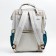 Women's backpack with thermal carman, thermal drum - portfolio, gray/green color