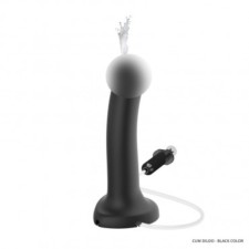 Фаллоимитатор Strap-On-Me Dildo Semi-Realistic с функцией эякуляции, черный L, 18,2 см