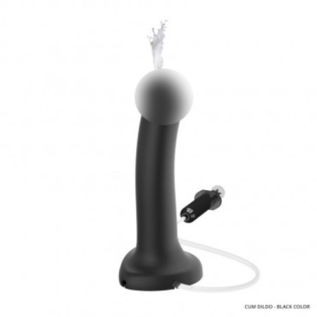 STRAP-ONE DILDO SEMI-REALISTIC Fallomitator with ejaculation function, black L, 18.2 cm